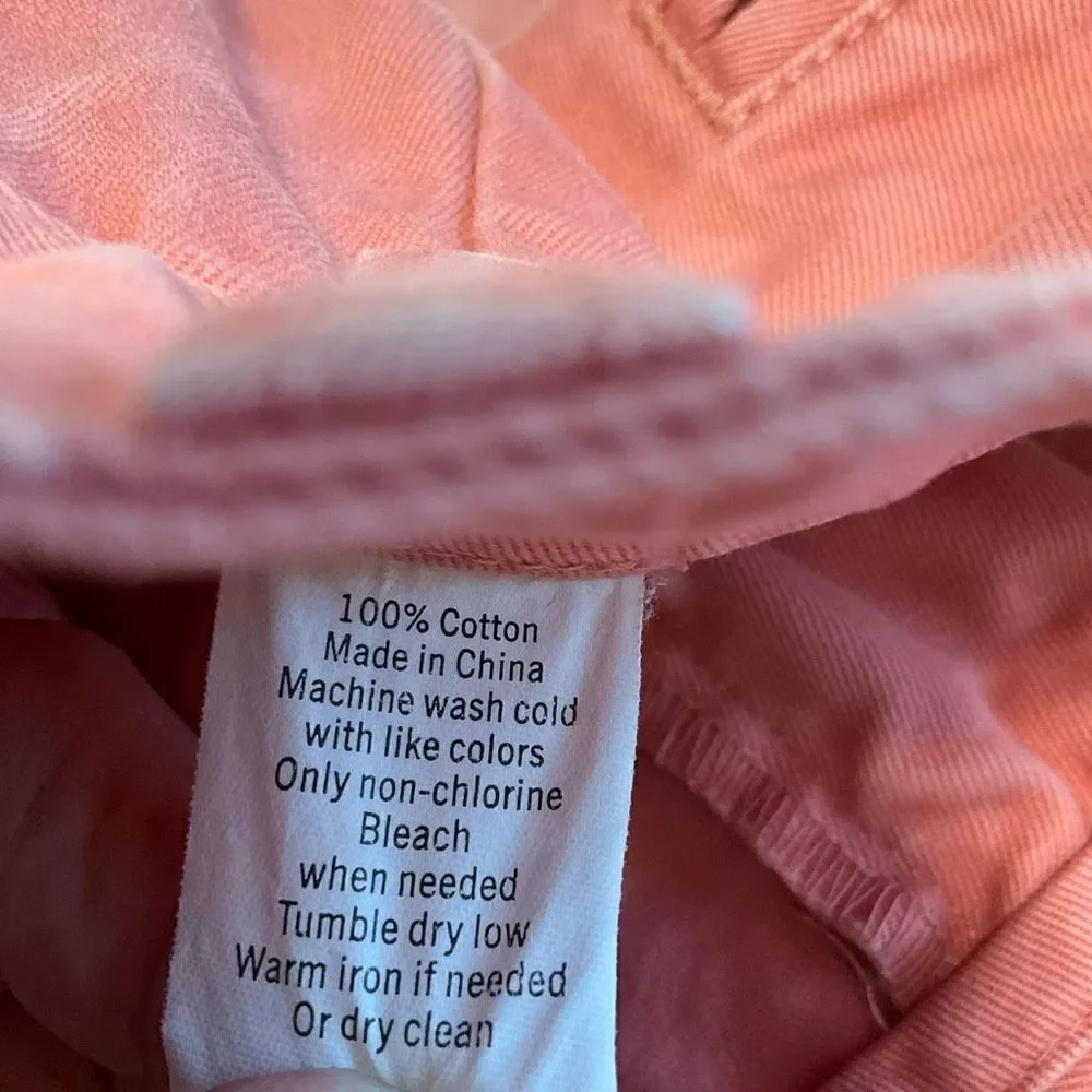 Vineyard Vines Girls 14 Salmon Pants. Preppy. Nantucket Red.